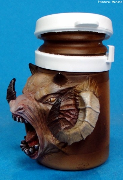 Retour - Monstropot sculpté par Arnaud Bellier et peint par  Mohand